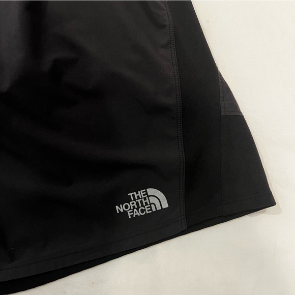 The North Face lined running shorts. Large. Black. Back zippered pocket. - Picture 2 of 5